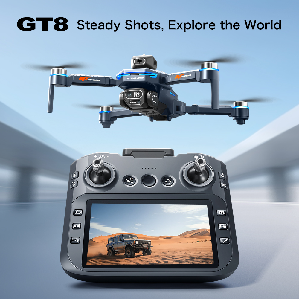 طائرة بدون طيار GT8 ماكس قابلة - مراجعة Drone Kit Professional وسعره