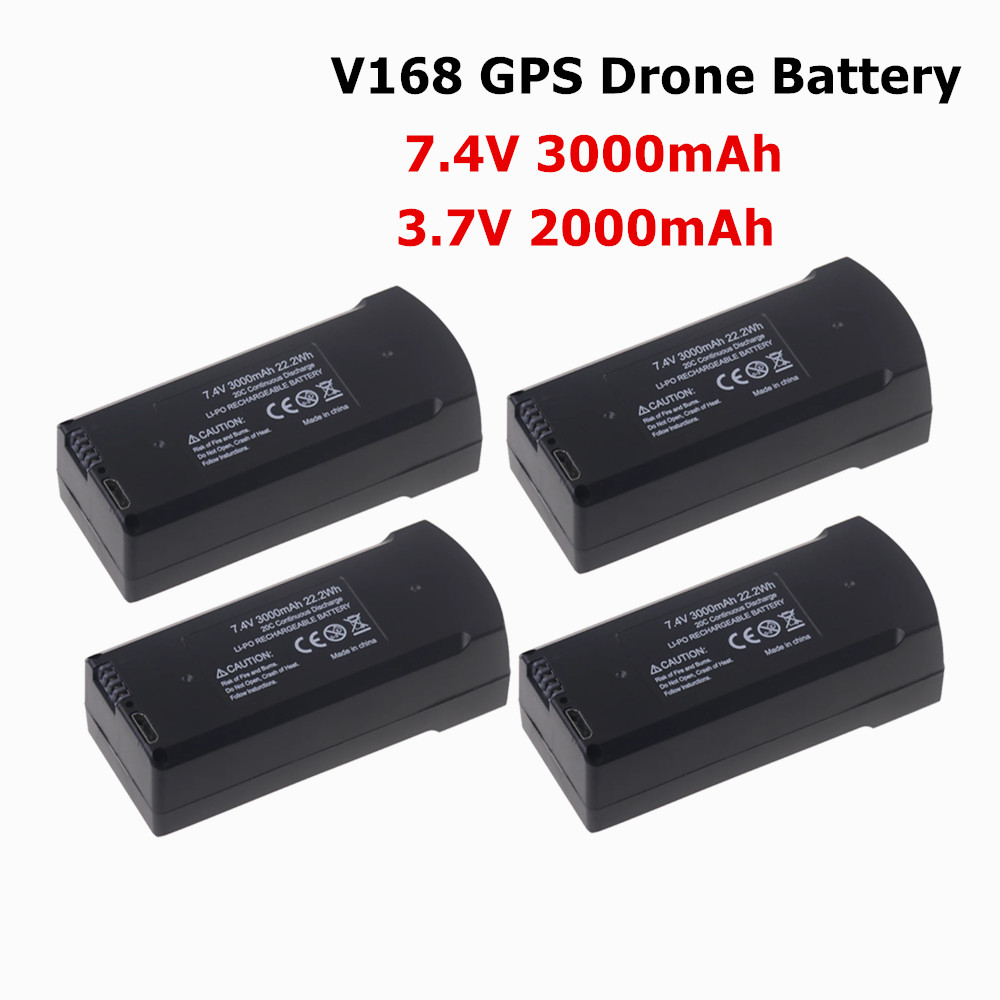 7.4 فولت 3000 مللي أمبير بطاري - مراجعة Eachine Drone E58 وسعره